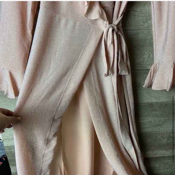 Free people one more time midi wrap lurex dress - Picture 6 of 8